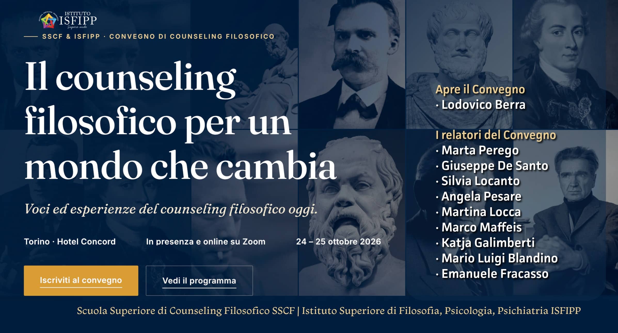 Convegno di Counseling Filosofico 2026 - Il counseling filosofico per un mondo che cambia