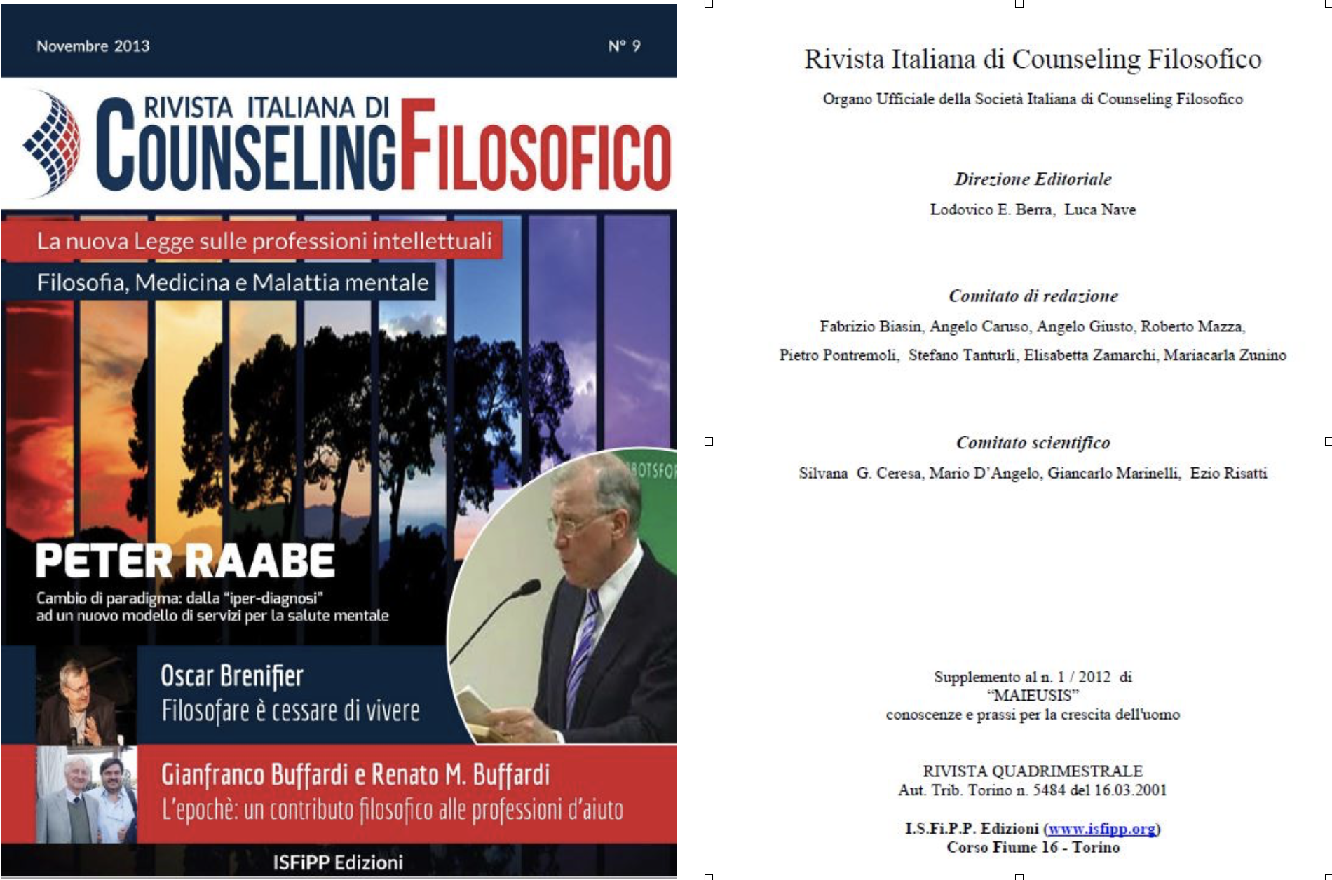Rivista italiana di Counseling Filosofico, Società Italiana di Counseling Filosofico 7